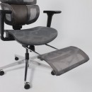 Кресло поворотное ENIGMA, серая сетка/алюминий (с подставкой для ног), коллекция AKSPRIME